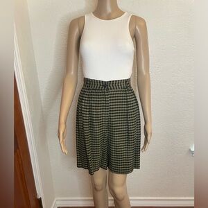Vintage Tracy Evans High-Waisted Bermuda Gingham Lightweight Shorts Size XS